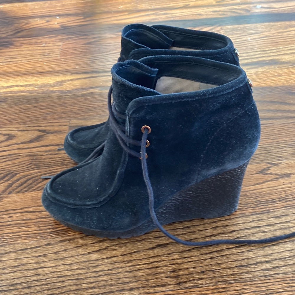 Michael Kors wedged suede booties